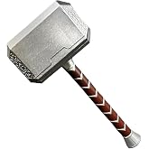 otaku gear 17" Foam Norse Thunder God Hammer Prop Replica for Costume, Cosplay, and Collection Silver