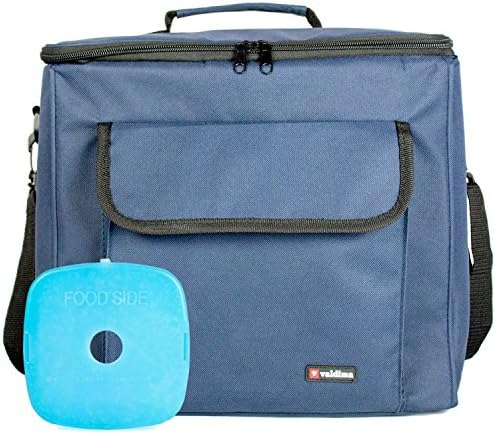 Large Cooler Bag (Lunch Bag + 1 Bonus Ice Pack) – Fresher Food Soft Cooler Bag Set – Spacious Size Cooler Tote –Perfect Thermal Lunch Cooler or Beverage Cooler Bag – Great Meal Bag