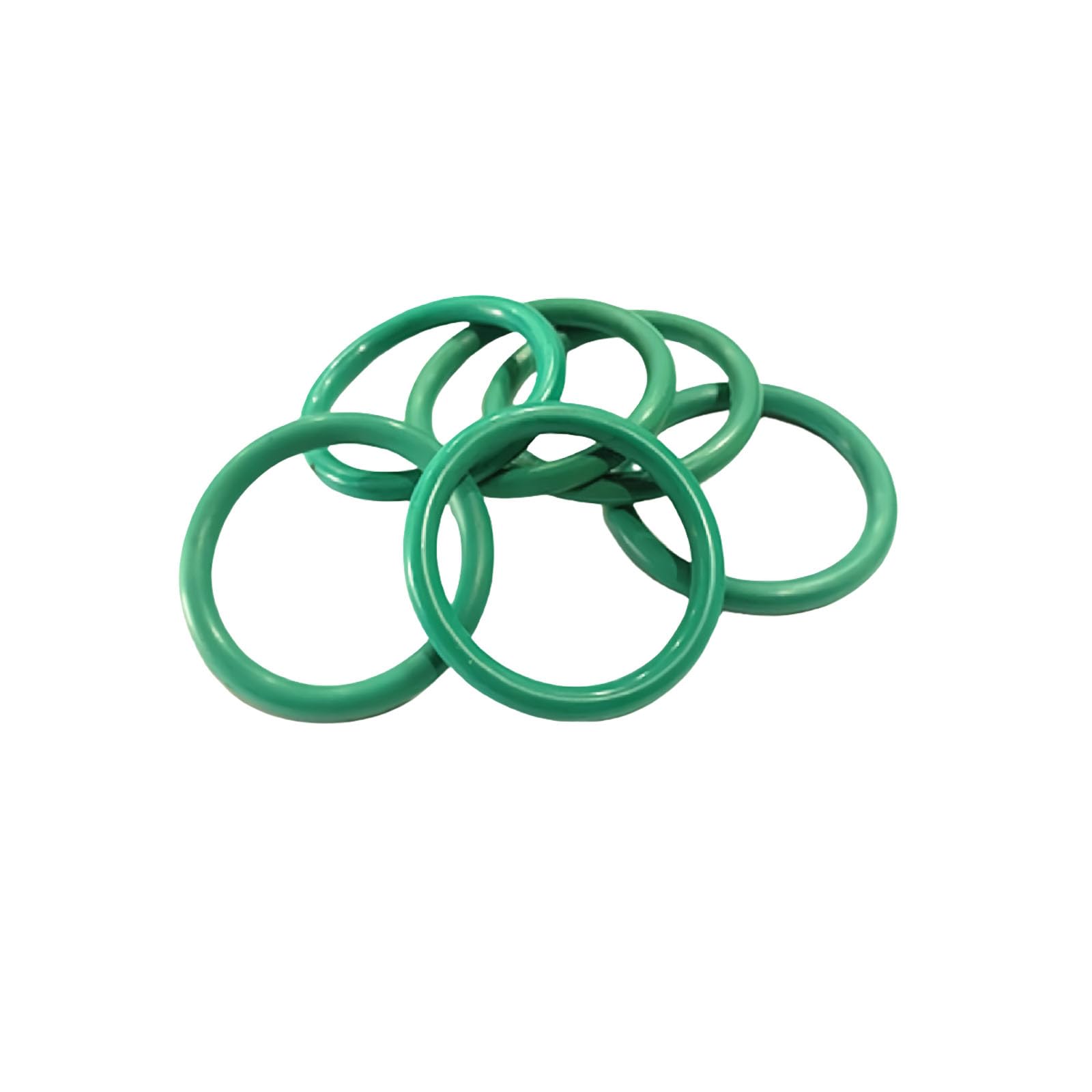 MACHSWON 50 Pcs Fluorine Rubber O-Rings Gasket Rubber Washer Round Sealing Ring 20mm OD 18mm ID 1mm Width FKM Gasket Rings Seal Grommets Green