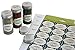 Royal Green - 2 Sets of Pre-Printed Spices Stickers for jar container and lids plus blank labels for DIY – 92 Pack