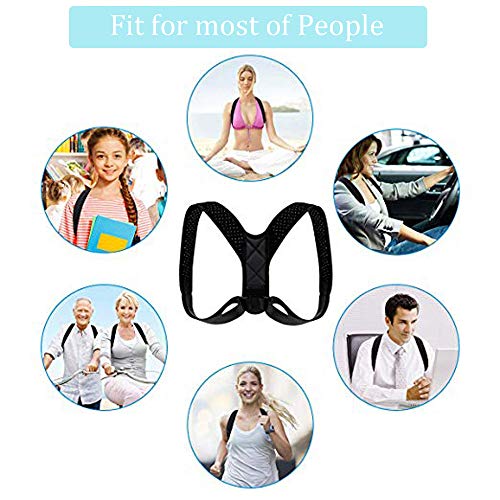 Taisk Posture Corrector, Back Posture Brace for Men and Women- Comfortable Upper Back Brace Clavicle Support Device for Thoracic Kyphosis and Shoulder - Thumbnail 6