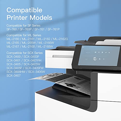 GPC Image D101S Compatible for Samsung MLT-D101S 101S Toner Cartridge for SCX-3405 SCX-3405W ML-2165 ML-2165W SF-760P ML-2160 ML-2162 ML-2166W ML-2167 ML-2168W SCX-3400 SCX-3400F (Black, 1-Pack)