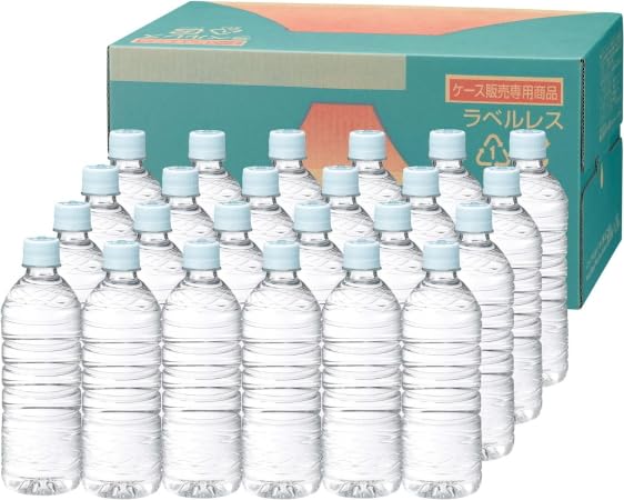 ミツウロコビバレッジ 富士清水 500ml ×48本 バナジウム＆シリカ天然水 ラベルレスボトル 48本商品画像