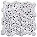 Stone Center Online Carrara Mix Cinderalla Grey Marble River Rocks Pebble Stone Mosaic Tile Tumbled Kitchen Bath Wall Floor Backsplash Shower (1 Sheet)