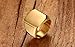 enhong Mens Rings Stainless Steel Square Signet Rings for Men,Gold Pinky Thumb Ring for Dad Father Jewelry Gift for Him,Men's Ring for Biker Size 12