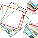 MMTX 6pcs Reusable Dry Erase Pockets Plastic Sheet Protectors Small Dry Erase Board for Classroom Organization & Home School Supplies for Kids Students Teachers