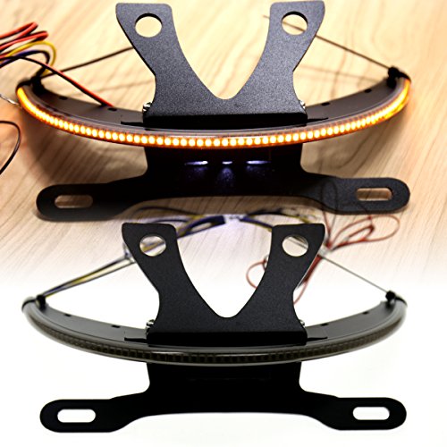 LED Fender Turn Signal Kit Smoked Lens&Tag Light&Bracket For Victory 2003-2017