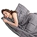 BUZIO Weighted Blanket 15 lbs for Adults (140-190 lbs), Heavy Blanket with OEKO-TEX Standard Cool Cotton and Premium Glass Beads, Same Size as Queen Size Bed (60 x 80 Inches, Grey)