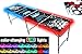 8-Foot Folding Beer Pong Table w/Cup Holes & LED Lights