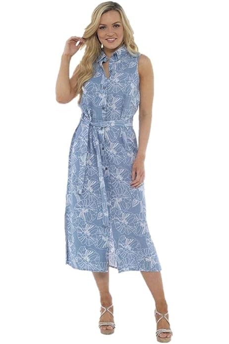 indigo roc linen dress