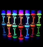 UV Neon Face & Body Paint Glow Kit (7 Bottles 2 oz. Each) Top Rated Blacklight Reactive Fluorescent Paint - Safe, Washes Off Skin, Non-Toxic, Midnight Glo