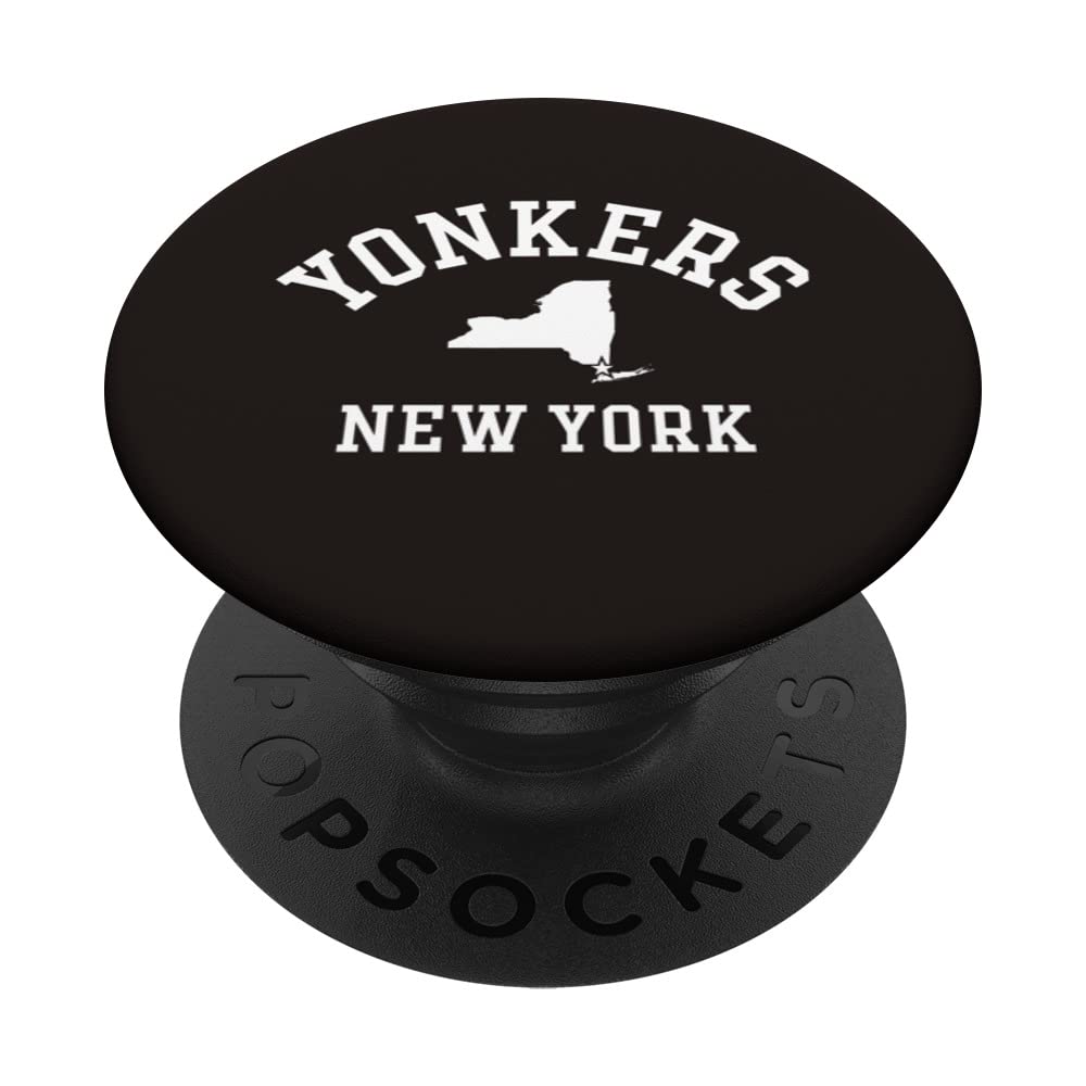 YONKERS NY Athletic Design With State PopSockets Swappable PopGrip