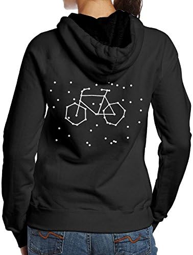 Womens Bicyle Constellation Hoodies Back Design