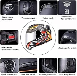 Bluetooth Flip Up Motorcycle Helmet for Women and