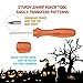 Halloween Pumpkin Carving Kit, G-TING 4 Piece Sturdy Stainless Steel Tool with 10 Pcs Pumpkin Carving Pattern Halloween Professional Pumpkin Stencils Kit or Jack-O-Lanterns