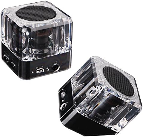 Manmei Bluetooth Speakers with Bluetooth 4.1 TWS(True Wireless Stereo) EDR(Enhanced Data Rate) & Full Sound Speaker. Two-Speaker package for Dual-Channel Wireless Stereo System, Black
