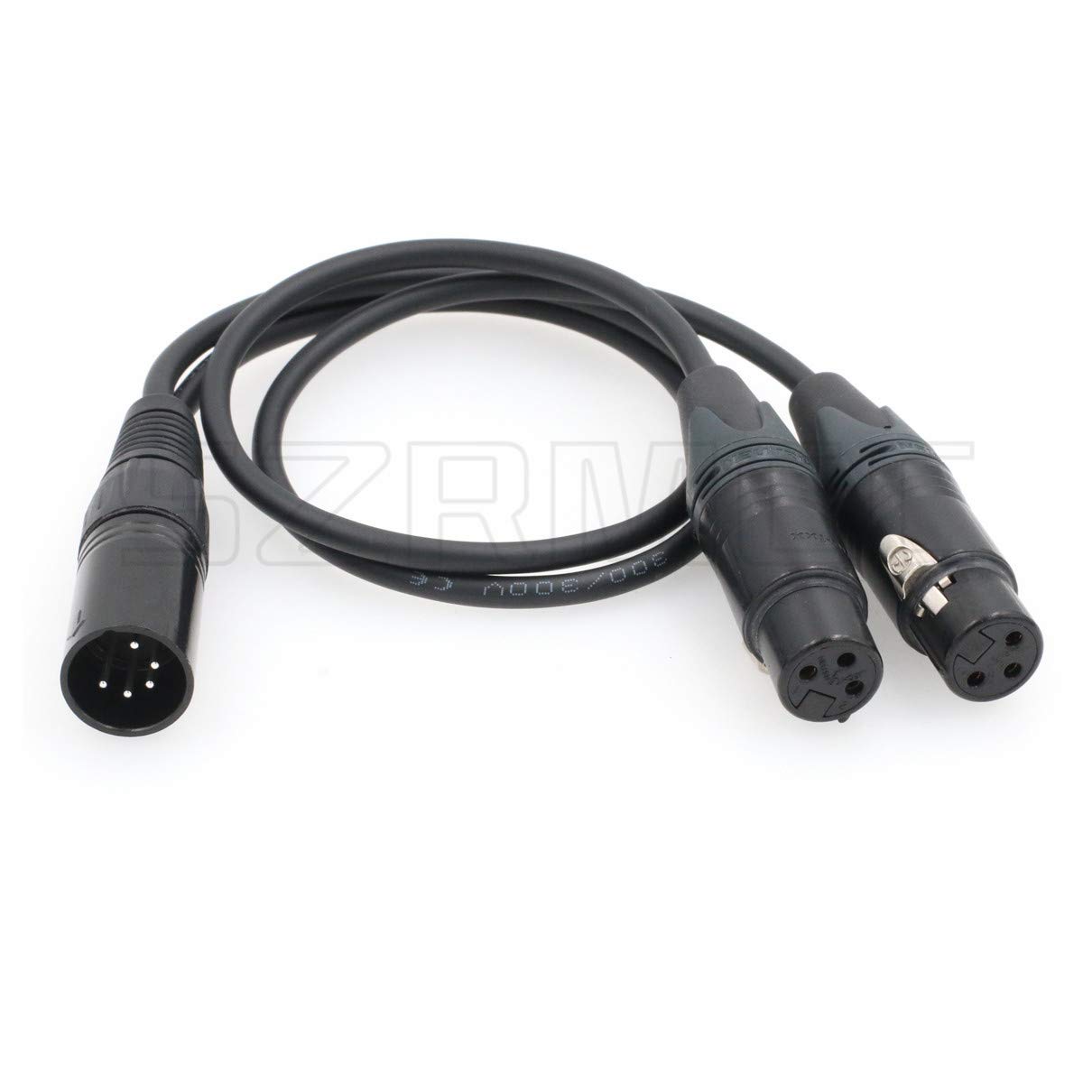 SZRMCC Dual Channel XLR 3 Pin Female to XLR 5 Pin Male Audio Input Cable for Arri Alexa XT SXT Amira Camera