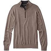 Orvis Merino Wool Quarter Zip Pullover 2.0 - Soft Merino Wool Sweater for Men with Faux Suede Binding and Rib-Knit Trim
