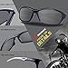 RIVBOS Polarized Sports Sunglasses Driving shades For Men TR90 Unbreakable Frame RB861 (RBS861-black night vision lens)