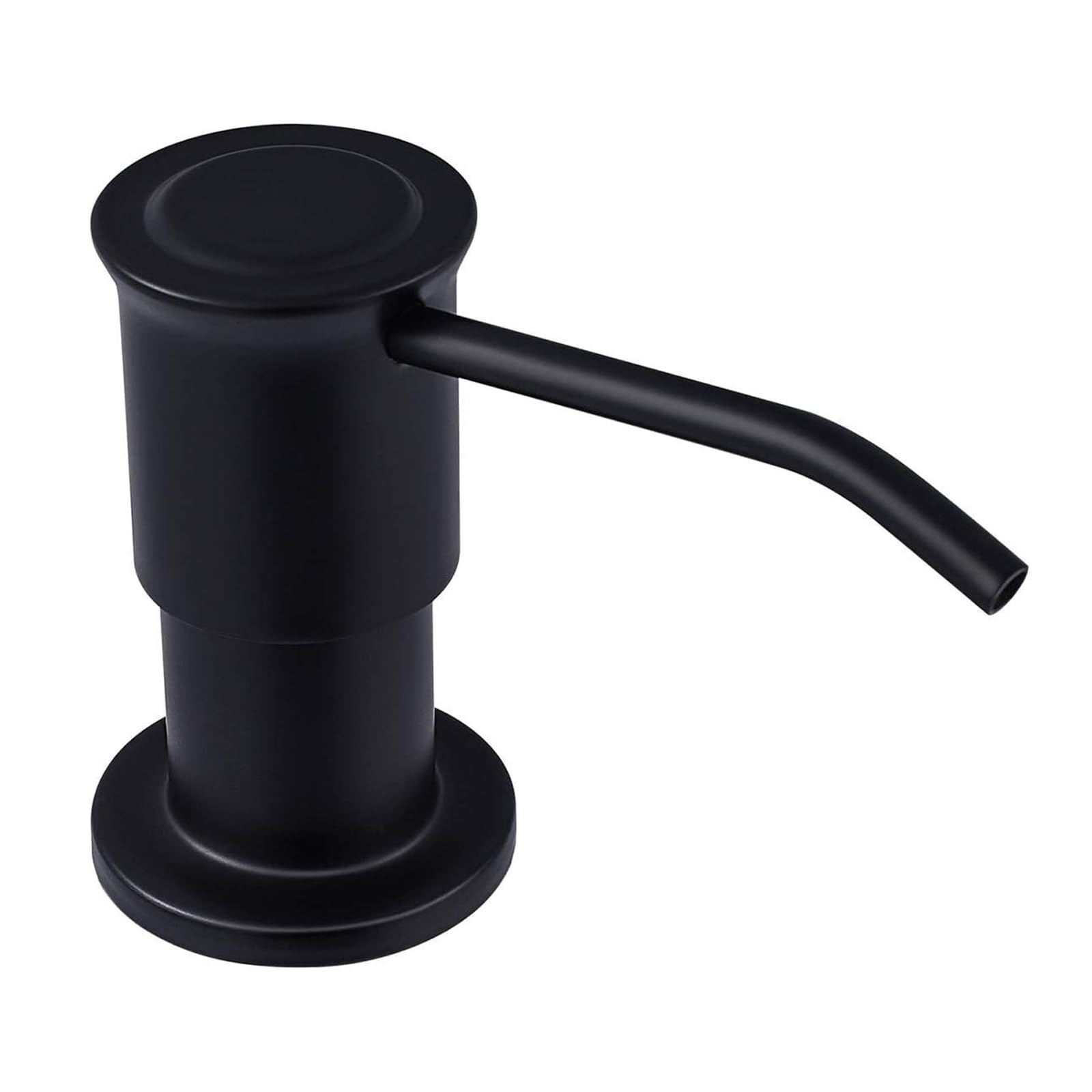 Maizoon Built-in Soap Dispenser for Kitchen 304 Stainless Steel Pump Head with 500ML/17OZ Bottle and 100CM/39Inches Extension Tube Dish Soap Hand Lotion Dispenser Black