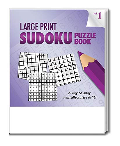 Safety Magnets Large Print Sudoku Puzzle Books for Seniors in Bulk (25 Pack) - Volume 1