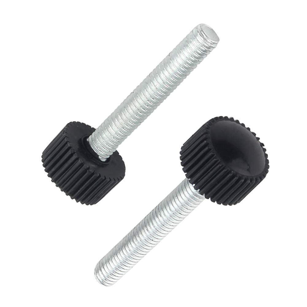 Xiedeai Knurled Clamping Knobs Grip Thumb Screw - 20/25pcs M4 M5 M6 Round Head Male Thread Handle Knob Screw on Type Handgrips
