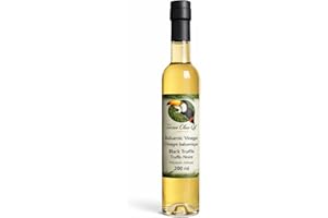 Tucan Olive Oil Black Truffle Balsamic Vinegar –Black Truffle-Infused Gourmet Finishing Vinegar – 200 mL (6.8 fl oz)