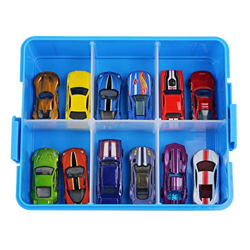 Bins & Things Stackable Toys Organizer Storage Case Compatible with LOL Surprise Dolls, LPS, Shopkins, Tsum Tsum and Lego - Portable Adjustable Box w/Carrying Handle