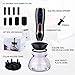 Makeup Brush Cleaner and Dryer Machine Kit I Professional Electric Brushes Cleaner with 8 Rubber Collars I Wash and Dry All Types Makeup Brushes Solution I Upgraded Design Make-up Brush Cleaning Tool