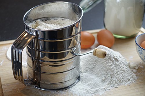 Nellam Traditional Flour Sifter Stainless Steel (3 Cup) - Thumbnail 4