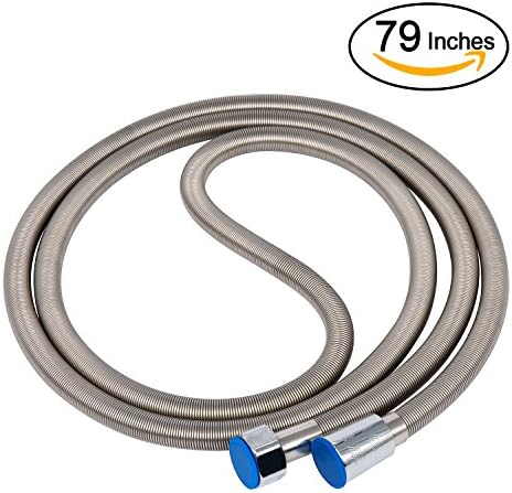 Micobin Premium Shower Hose 79 Inches (2M) Long Chrome Handheld Shower Head Extension Hose, Flexible Stainless Steel Shower Tubing Hose, Bathroom Shower Hose Replacement