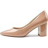 JOY IN LOVE Pumps for Women Chunky Heels Comfortable Block Heel Work Dress Pump Shoes