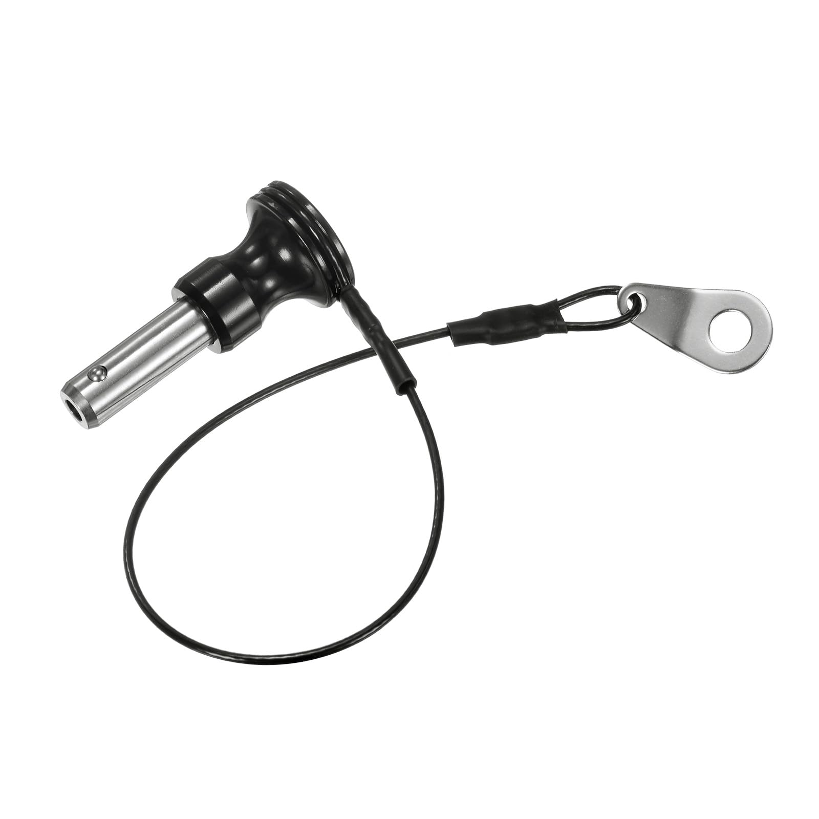 M METERXITY Ball Locking Pin, 5/16" [8mm] Dia., 19/32 [15mm] Usage Length Push-Button Quick Release Pins W Lanyard Cable for Speaker/Aviation/Gym/Machine [304 Stainless Steel]