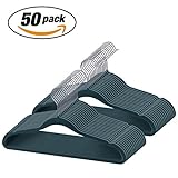 IEOKE Velvet Hangers Nonslip Clothes Hangers Heavy Duty 360 Swivel Hanger Hook Perfect for Space Saving (50)