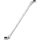 Long 14mm Wrench 45-Degree Double Box End Wrench - Full Polish