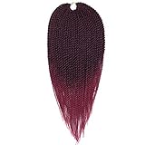 Mirra's Mirror (6Packs)14Inch Ombre Senegalese Box Braids Crochet Hair Braiding Hair Synthetic Mambo Twist Hair Extension 30Strands/Pack