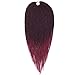 Mirra's Mirror (6Packs) 14Inch Ombre Senegalese Box Braids Crochet Hair Braiding Hair Synthetic Mambo Twist Hair Extension 30Strands/Pack