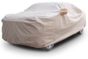 Tecoom Breathable Pickup Car Cover Waterproof Wind Sun Snow UV Protection w/Straps Fit for Ford F150 Chevy Silverado GMC Sierra 1500 Toyota Tacoma Full Exterior Covers for Truck Length Up to 212"