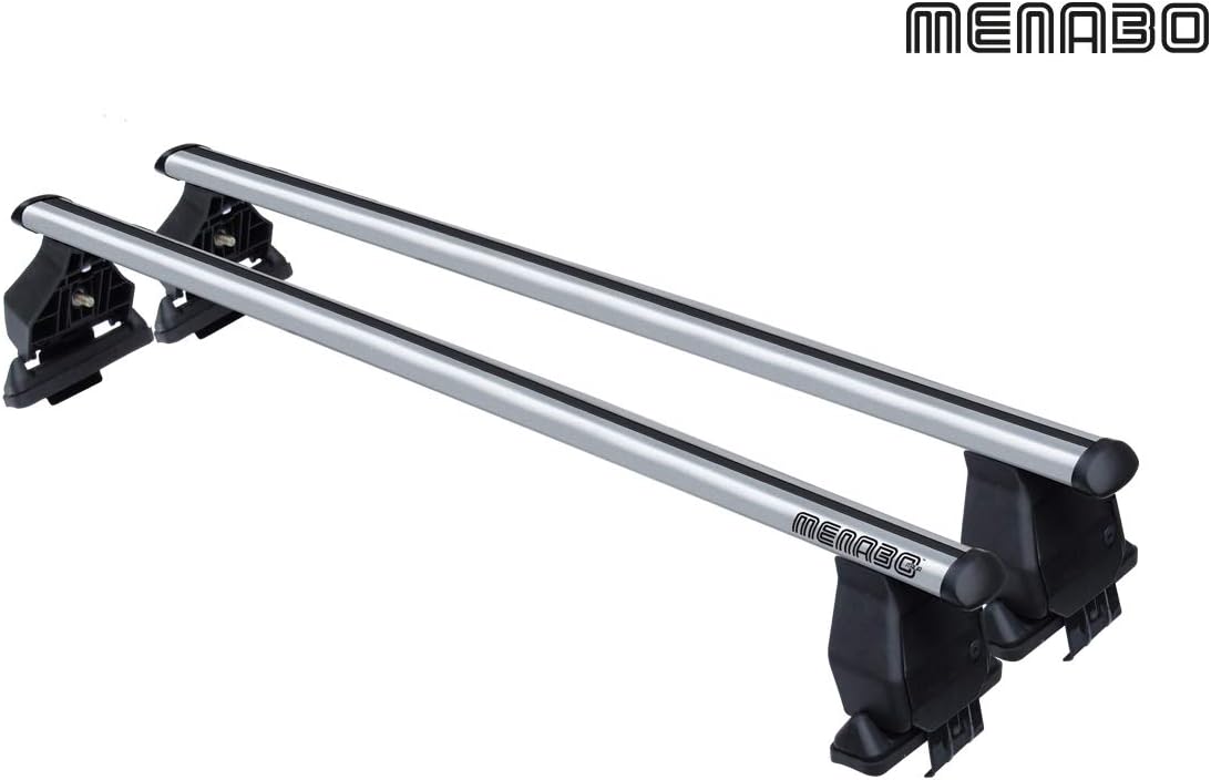 SDT Roof bars in aluminium Kia Rio (DE) Hatchback 5 doors 05>11 for glass without rails already assembled