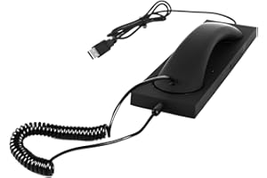 Wired USB Handset for PC, Plug and Play for MS Teams,3CX,Genesys,Bria,Avaya Workplace,Cisco Jabber,GoogleMeet, Zoom,etc