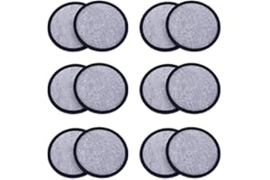 BRENSTEN 12-Pack Replacement Charcoal Water Filter Discs for Mr. Coffee Brewers Coffee Machines