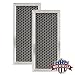 GE JX81H, WB02X10956, WB02X11544, WB2X10956 Microwave Recirculating Charcoal Filter Compatible with GE (2-Pack)
