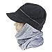 Connectyle Thick Soft Fleece Winter Hat with Attached Scarf Double Layers Warm Hooded Scarf Hoodie Hat