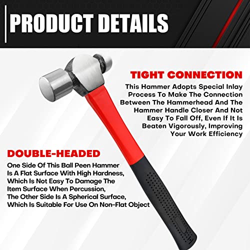 C&T 5Piece Ball Peen Hammer Set, 8, 12, 16, 24, 32ozFiberglass
