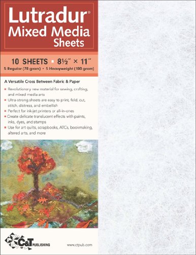 C&T PUBLISHING Lutradur Mixed Media Sheets -8-1/2"X11" 10/Pkg
