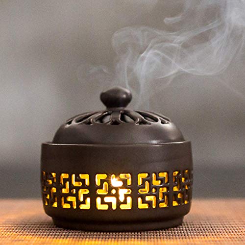 XinXu Incense Burner, Coil Incense Holder Ceramic Censer Incense Burner Holder for Home Decoration Tea Ceremony - Thumbnail 6