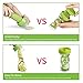 CORAFEI with Spiralizer-V Blades Food Vegetable Cutter with Julienne Grater Zoodle Maker Include Clean Brush and Glove