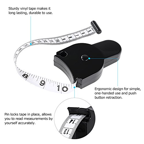 image for BSNOVT Fitness Caliper Measuring Body Tape Measure Body Fat Measure Ta