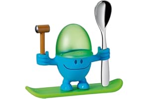 WMF Mcegg Egg Cup, Stainless Steel, Blue, 2-Piece