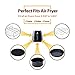 Deep Fryers Universal Air Fryer Accessories Including Cake Barrel,Baking Dish Pan,Grill,Pot Pad, Pot Rack with Silicone Mat by Bellagione (8 inch10 PCS)